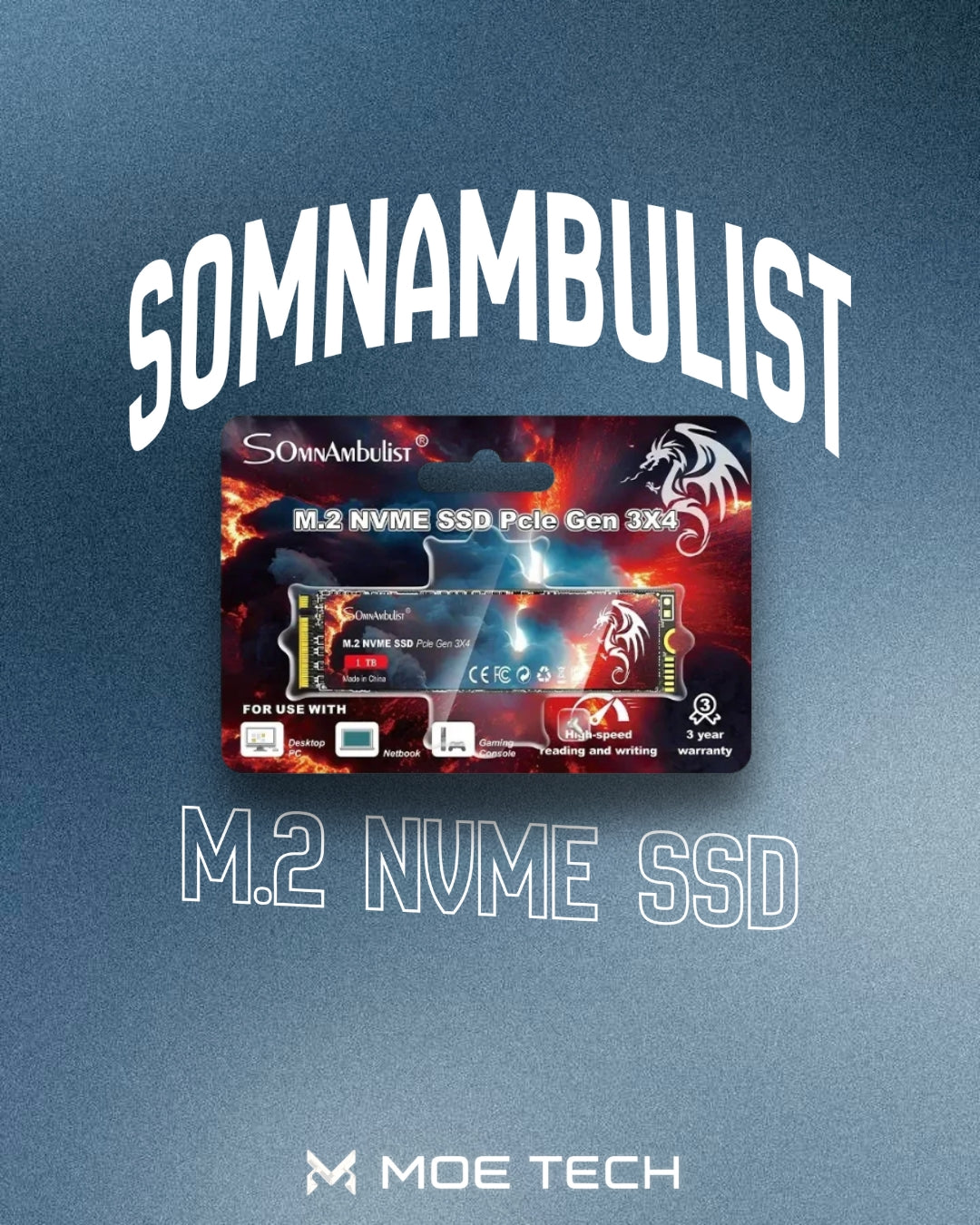 SomnAmbulist NVME SSD M.2 128GB